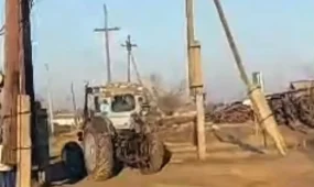 Пьяный водитель синего трактора арестовали в области Абай