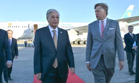 Президент Казахстана прибыл с визитом в США