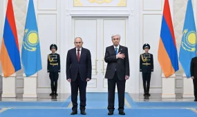 Ақордада Армения Премьер-министрі Никол Пашинянды қарсы алу рәсімі өтті