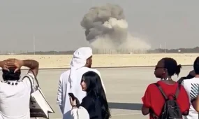 Истребитель рухнул во время авиашоу в Дубае