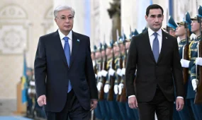 Ақорда Түрікменстан Президенті қарсы алды