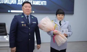 Атырауда аса ауыр қылмысты әшкерелеген полицейлер марапатталды