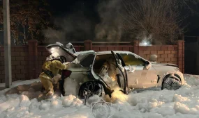 Автомобили сгорели в двух регионах Казахстана