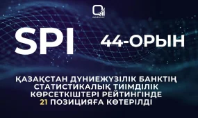 Еліміз Дүниежүзілік банктің статистикалық тиімділік көрсеткіштері рейтингінде 21 позицияға көтерілді