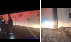 Фура опрокинулась и заблокировала движение на актюбинской трассе