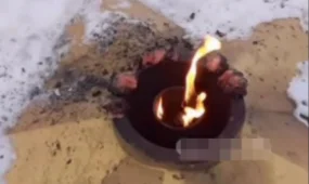 Мужчина арестован за жарку мяса у Вечного огня в Риддере (ВИДЕО)