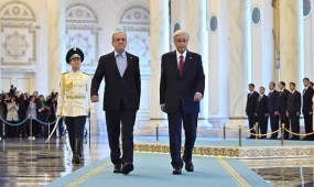 В Акорде прошла церемония встречи президента Ирана Масуда Пезешкиана (ВИДЕО)