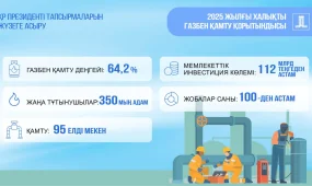 Өткен жылы 95 елді мекенде 350 мың адам газбен қамтамасыз етілді: Үкіметтің энергетика саласындағы жұмысының қорытындысы