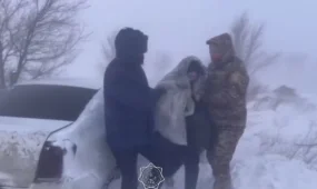 Иностранцев спасли из снежной ловушки в Актюбинской области