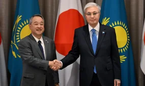 Мемлекет басшысы Sumitomo компаниясының президенті Шинго Уэноны қабылдады