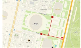 Возле «Астана Арены» перекроют улицы 19 декабря