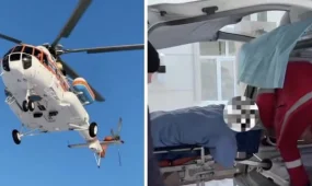 Бурабайскую сельчанку вертолётом доставили в больницу Астаны