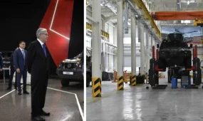 Президенту показали предприятие по производству бронемашин