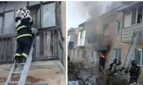 Из горящего дома в Кокшетау спасли 17 человек