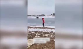 Инспекторлар мінген квадроцикл мұз астына құлап кетті