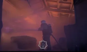 Мебельный цех загорелся в Алматинской области