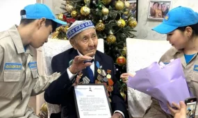 Жетісу облысында тұратын жалғыз ардагер 102 жасқа толды