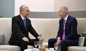 Президент Казахстана провел переговоры с мировыми лидерами в Давосе