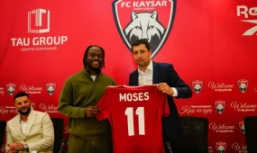 «Челсидің» бұрынғы ойыншысы Виктор Мозес «Қайсар» футбол клубына ауысты