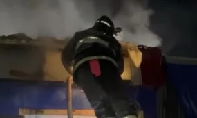 Пожар из-за печного отопления в районе рынка вспыхнул в СКО