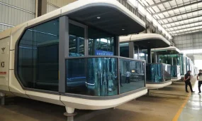 Түркістан облысында капсулалы үйлер шығарылып жатыр