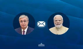 Мемлекет басшысы Премьер-министр Нарендра Модиға Үндістанның Республика күніне байланысты құттықтау жеделхатын жолдады