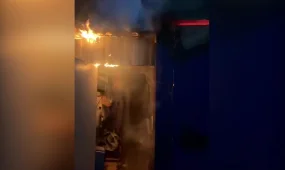 Торговые бутики чудом уцелели при пожаре на одном из рынков в СКО