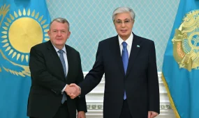 Мемлекет басшысы Данияның Сыртқы істер министрі Ларс Лёкке Расмуссенді қабылдады