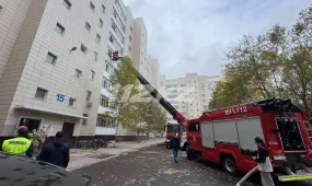 Пожар произошел в девятиэтажном жилом доме в Астане