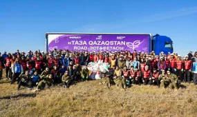 1800 км и 5 тысяч участников: дан старт Road-эстафете «Таза Qazaqstan»