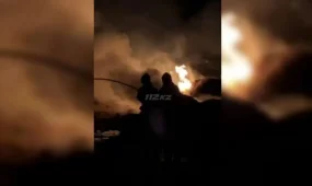 Ұлытау облысында 100 бума шөп жанып кетті