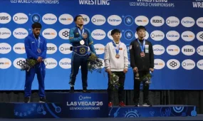 Қазақстандық қос балуан U23 әлем чемпионатында алтын медаль иеленді
