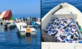 Ормуз бұғазының бетінде айфондар қалқып жүзіп жүрген видео тарады