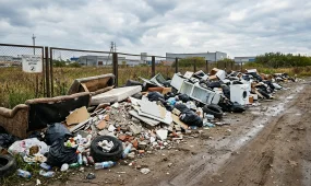 Водителя грузовика поймали на незаконном сбросе мусора в Павлодаре