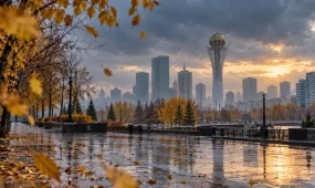 21 қазанға ауа райы: жаңбыр мен қар жауады