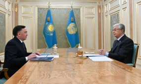 Глава государства принял председателя Верховного суда Асламбека Мергалиева