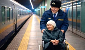 Вокзалдарда мүгедектігі бар жолаушыларға арналған жаңа сүйемелдеу қызметі іске қосылды