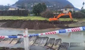 Әзербайжанда көшкін салдарынан ауылға апаратын жол бүлінді