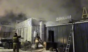 Кафе сгорело в Астане