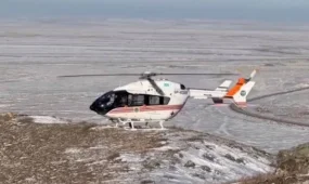 ШҚО-да жағдайы ауыр сәби ауруханаға шұғыл түрде тікұшақпен жеткізілді