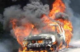 Қызының қымбат көлігін өртеп жіберген