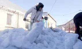 Активисты «Жастар Рухы» помогли пожилой женщине в рамках акции «Таза Бейсенбi» в Павлодаре