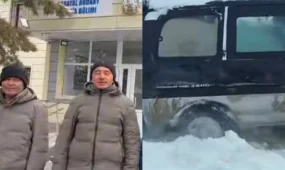 Жетісу өңірінде жолда қалған екі азамат дер кезінде құтқарылды