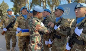 Казахстанские миротворцы на Голанских высотах получили медали ООН