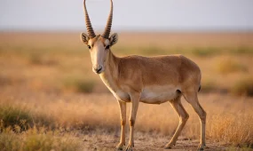 Минэкологии: зимний падеж сайгаков связан с природными факторами