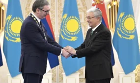 Президент Сербии удостоен высшей госнаграды Казахстана