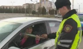 Полицейлер нәзік жандыларға ерекше құрмет көрсетті