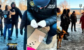 В Актобе у закладчика изъяли крупную партию синтетических наркотиков (ВИДЕО)