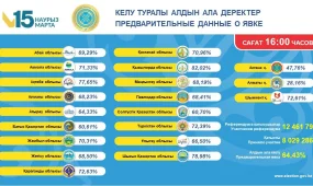 Более 8 миллионов казахстанцев уже проголосовали на референдуме