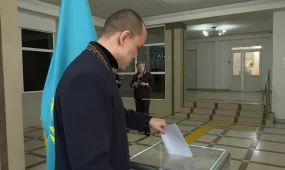 Известная семья спортсменов- супруги Батырбаевы - отдали свой голос в Костанайской области